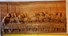 Load image into Gallery viewer, The Last Supper - Sinker Cypress, 28&quot; by 14&quot;