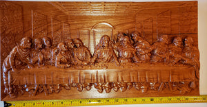 The Last Supper Alder, 21" by 10.5"