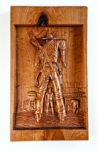 "The Duel" - Cowboy Wood Wall Art